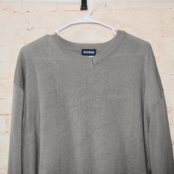 Blue Ocean V Neck Oversized Sweater - Picture 4 of 7